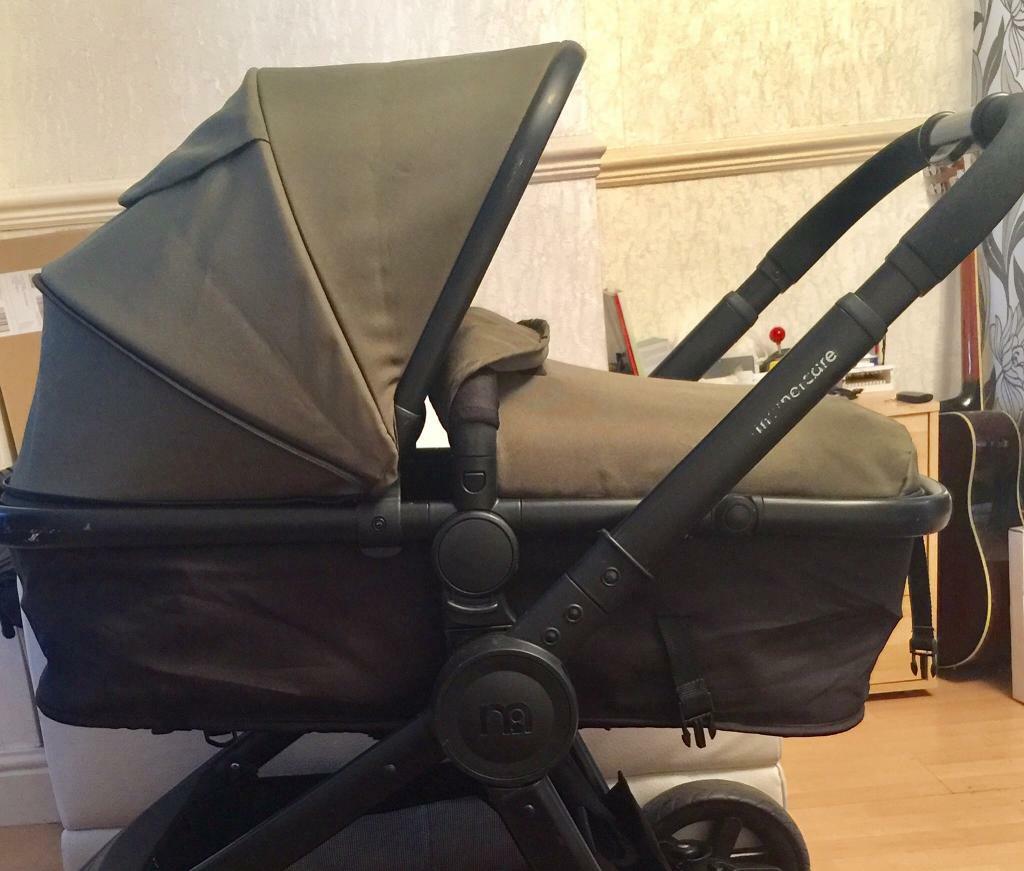 khaki mothercare pram